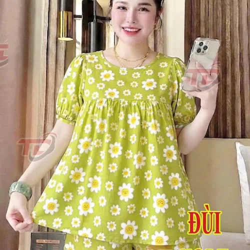 Nguồn hàng sỉ đồ bộ nữ tay ngắn quần đùi TD-9026