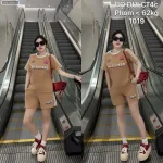 Set đồ nữ thể thao áo ngắn tay quần đùi cotton freesize