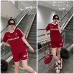 Set đồ nữ thể thao áo ngắn tay quần đùi cotton freesize