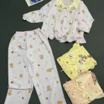 Shop sỉ đồ bộ nữ tiểu thư tay dài cotton hàn không giãn  HT-15236 - 115236