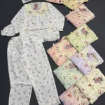Shop sỉ đồ bộ nữ tiểu thư tay dài cotton hàn không giãn  HT-15236 - 115236