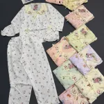 Shop sỉ đồ bộ nữ tiểu thư tay dài cotton hàn không giãn  HT-15236 - 115236