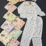 Shop sỉ đồ bộ nữ tiểu thư tay dài cotton hàn không giãn  HT-15236 - 115236