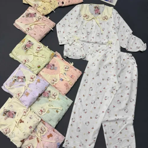 Shop sỉ đồ bộ nữ tiểu thư tay dài cotton hàn không giãn  HT-15236 - 115236