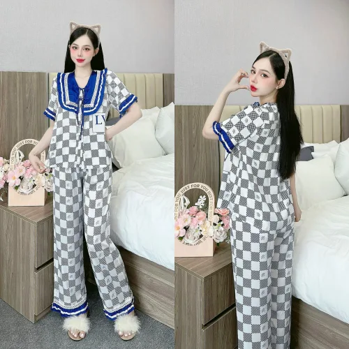 Nơi lấy sỉ đồ bộ quần dài áo tay ngắn cổ viền nơ in nhiều hoạ tiết khác nhau – một lựa chọn đáng tham khảo trong đồ bộ mango