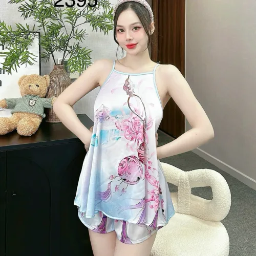 Đồ bộ  quần đùi latin áo yếm in nhiều hoạ tiết đẹp – một lựa chọn đáng tham khảo trong áo yếm