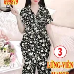 Bộ đồ nữ MT 9579 tay ngắn quần đùi phối viền