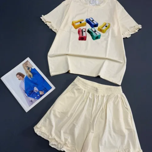 Chuyên sỉ đồ bộ thun nữ áo tay ngắn quần đùi bèo chất cotton 4 chiều