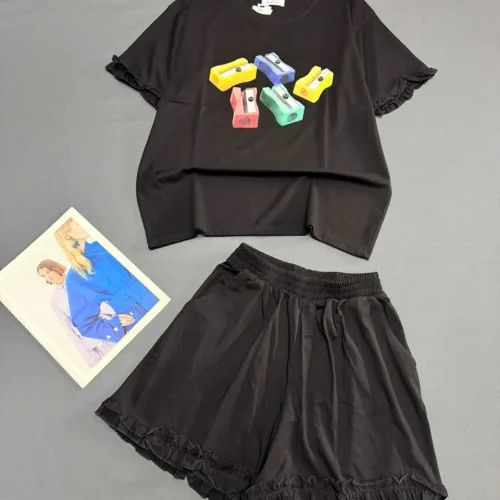 Chuyên sỉ đồ bộ thun nữ áo tay ngắn quần đùi bèo chất cotton 4 chiều