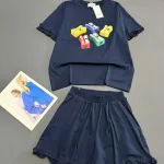 Chuyên sỉ đồ bộ thun nữ áo tay ngắn quần đùi bèo chất cotton 4 chiều