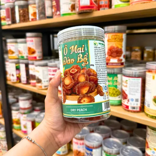 Ô Mai Đào Bổ Thơm Ngon 500g, đóng hũ PET