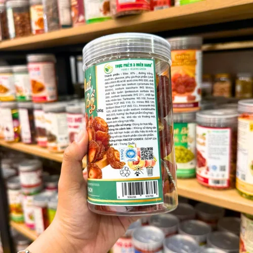 Ô Mai Đào Bổ Thơm Ngon 500g, đóng hũ PET
