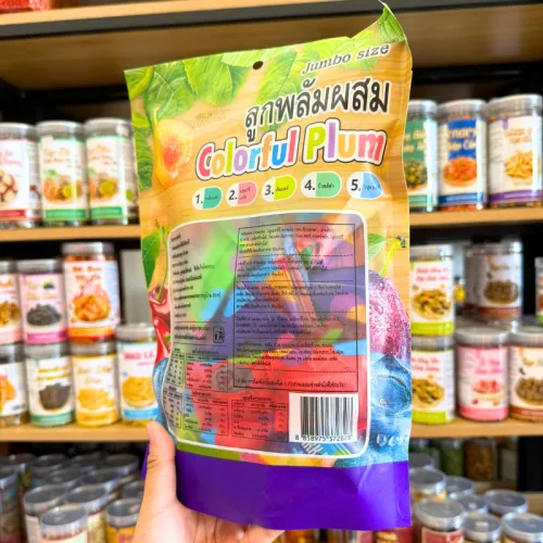 Ô Mai Mix Plum Cầu Vồng Thái Colorful Plum Jumbo 408g