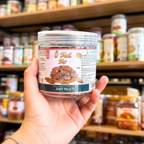 Shop sỉ ô Mai Mơ (Xí Muội Voi) Mini 250g - Hộp Pet