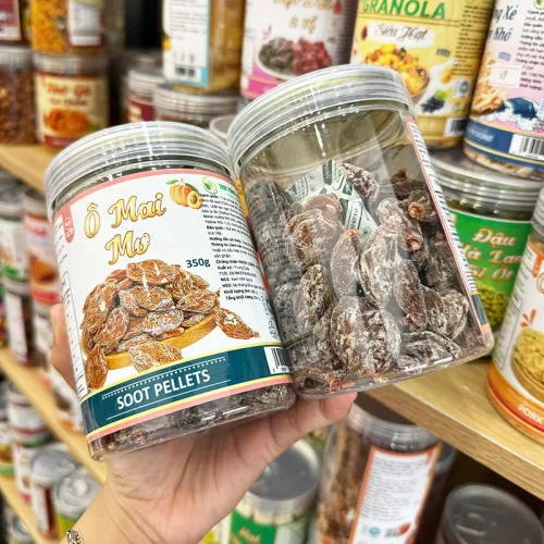 Shop sỉ ô Mai Mơ - Xí Muội Voi Thơm Ngon 350g - Hũ Pet