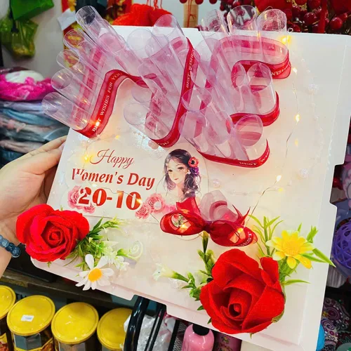 Khuôn Hoa Đựng Tiền Quà Tặng Ngày 8-3 Cho Phái Đẹp