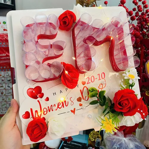 Khuôn Hoa Đựng Tiền Quà Tặng Ngày 8-3 Cho Phái Đẹp