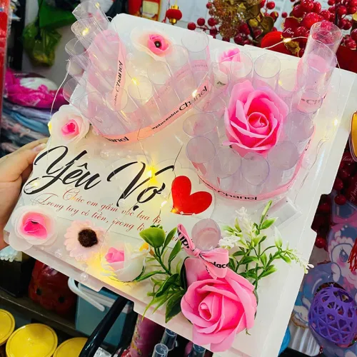 Khuôn Hoa Đựng Tiền Quà Tặng Ngày 8-3 Cho Phái Đẹp