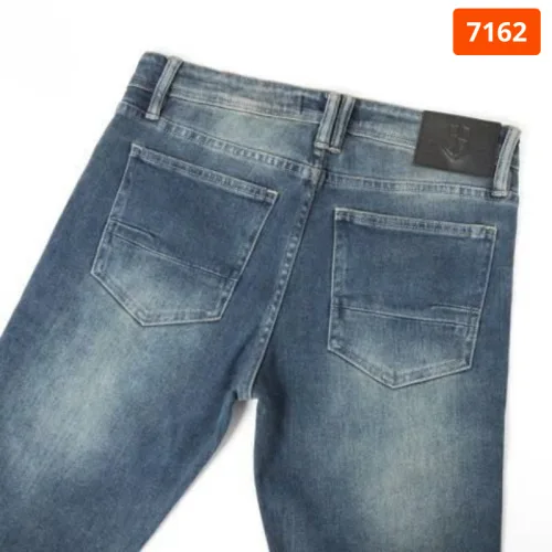 Quần Jean Nam Dài Slim-fit Old Sailor 7162 Màu Xanh Wash
