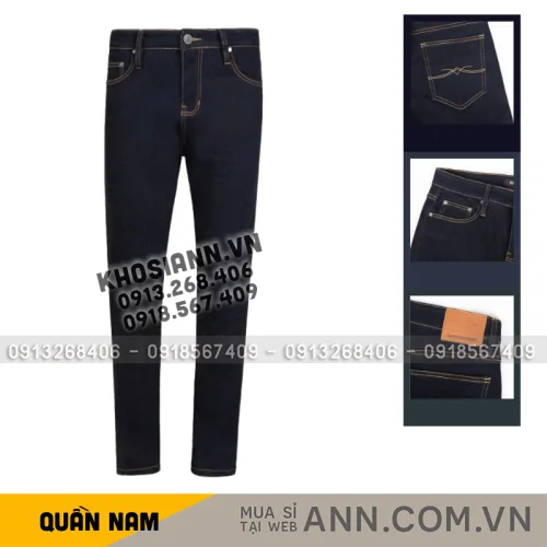 Quần jean nam Old Sailor 7260 dáng dài form Slim-fit