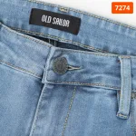 Quần jean nam dài Old Sailor 7274 phom Slim-fit màu xanh nhạt