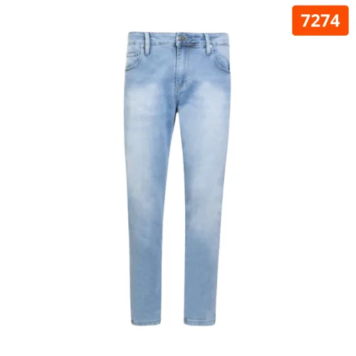 Quần jean nam dài Old Sailor 7274 phom Slim-fit màu xanh nhạt
