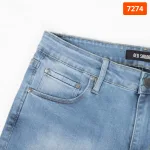 Quần jean nam dài Old Sailor 7274 phom Slim-fit màu xanh nhạt