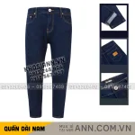 Quần jeans nam Osl Aeroflex màu Deep-Black dài 95cm