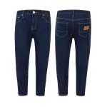 Quần jeans nam Osl Aeroflex màu Deep-Black dài 95cm