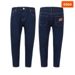 Quần jeans nam Osl Aeroflex màu Deep-Black dài 95cm