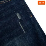 Quần jeans dài nam Osl Aeroflex màu đen sâu, dài 95cm - 6874