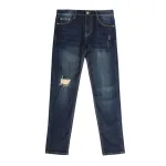 Quần jeans dài nam Osl Aeroflex màu đen sâu, dài 95cm - 6874