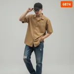 Quần jeans dài nam Osl Aeroflex màu đen sâu, dài 95cm - 6874