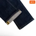 Quần jeans dài nam Osl Aeroflex màu đen sâu, dài 95cm - 6874