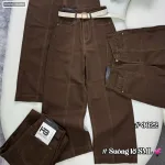 Quần jeans nữ QG289 ống suông tôn dáng, chất vải dày mềm không co giãn