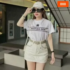 Chỗ sỉ quần Jeans Nữ Thụng - Quầng Thụng Nữ - Váy Jean Nữ Thêu Chanel Vải Đẹp Dày Mềm Không Co Giãn