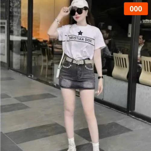 Chỗ sỉ quần Jeans Nữ Thụng - Quầng Thụng Nữ - Váy Jean Nữ Thêu Chanel Vải Đẹp Dày Mềm Không Co Giãn