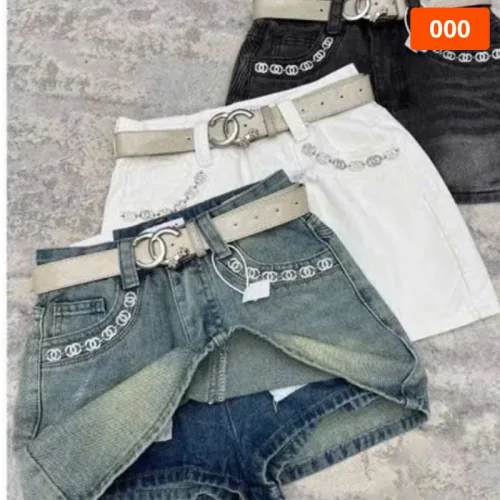 Chỗ sỉ quần Jeans Nữ Thụng - Quầng Thụng Nữ - Váy Jean Nữ Thêu Chanel Vải Đẹp Dày Mềm Không Co Giãn