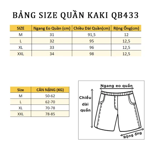Quần jogger kaki cao cấp Rurumen dành cho nam - QB433