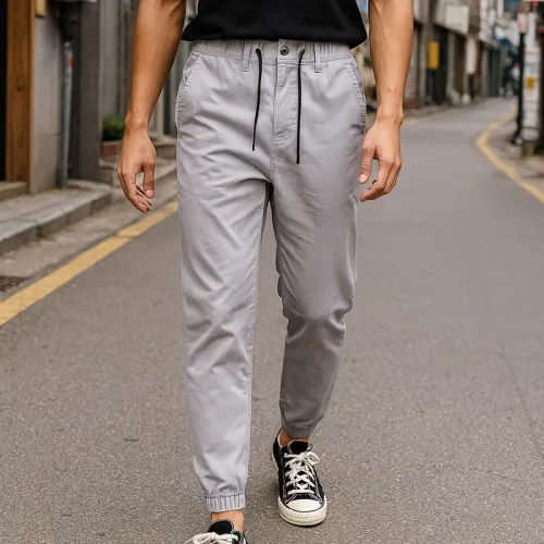 Nguồn hàng sỉ quần Jogger Nam Co Giãn Màu Xám