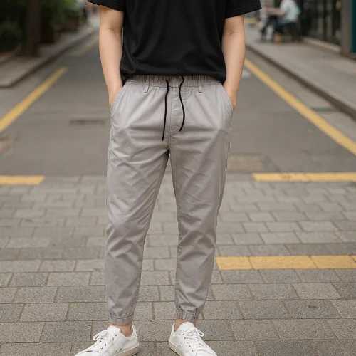 Nguồn hàng sỉ quần Jogger Nam Co Giãn Màu Xám