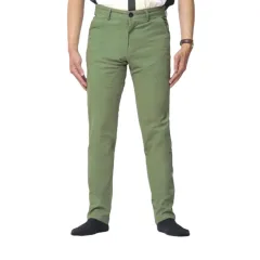 Quần Kaki Nam Dài QB396 Xanh Rêu Co Giãn
