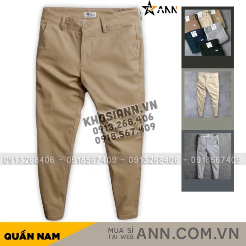 Nguồn hàng sỉ quần Kaki Dài Nam Rurumen Chất Kaki Co Giãn Cao Cấp (Có size 36)