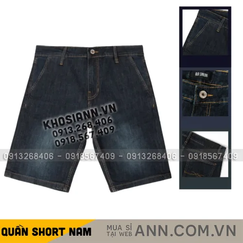 Quần Short Denim Nam Old Sailor Diagonal - Mã 7176