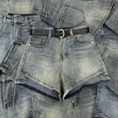 Nguồn hàng sỉ quần Short Jean Nữ Không Co Giãn Đứng Form Chuẩn