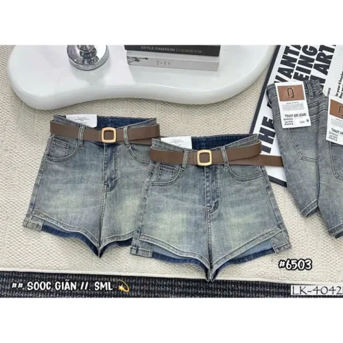 Nguồn hàng sỉ quần Short Jean Nữ Không Co Giãn Đứng Form Chuẩn