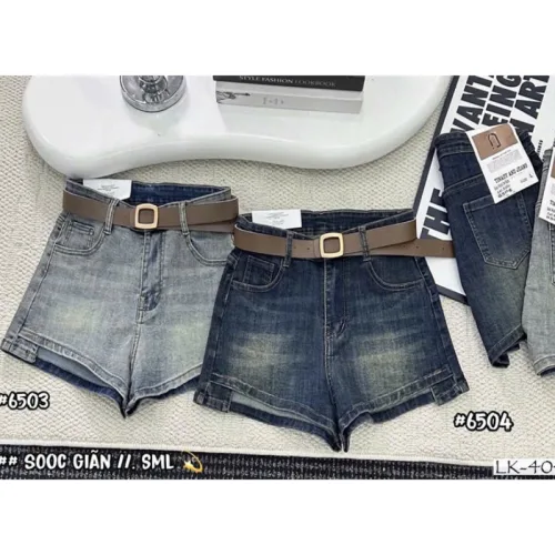 Nguồn hàng sỉ quần Short Jean Nữ Không Co Giãn Đứng Form Chuẩn