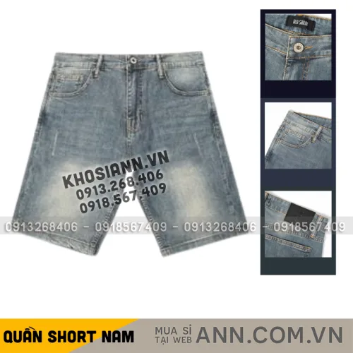 Quần short jeans nam Old Sailor dòng Diagonal mã 7146