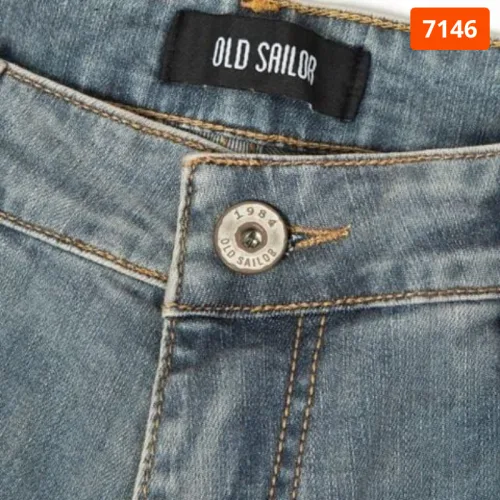 Quần short jeans nam Old Sailor dòng Diagonal mã 7146