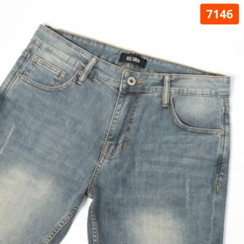 Quần short jeans nam Old Sailor dòng Diagonal mã 7146
